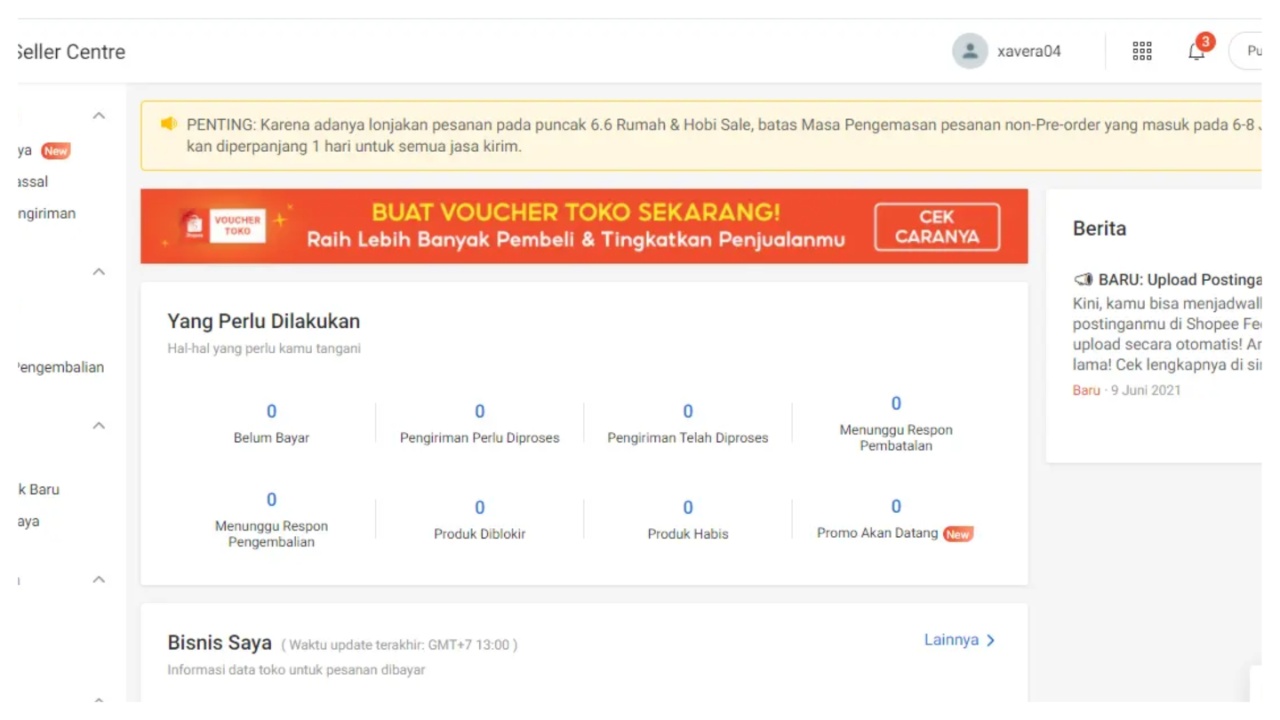 cara jualan di shopee