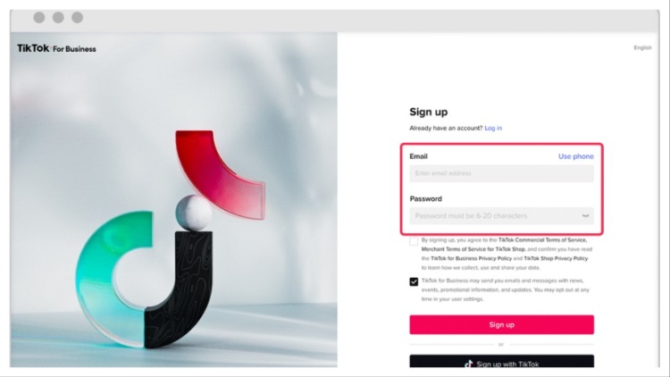 cara membuat akun tiktok ads